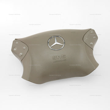 05-07 Mercedes-Benz C230 C240 C280 C320 C350 Driver Airbag Stone Beige # 203-460-05-02-8J06, 203 460 05 02 8J06, 20346005028J06