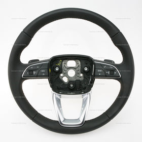 17-20 Audi Q7 A4 Allroad Black Leather Multimedia Steering Wheel with Gear Shift Paddles # 4M0-419-091-B-MJM, 4M0.419.091.B.MJM, 4M0419091BMJM, 4M0-419-091-M-MJM, 4M0.419.091.M.MJM, 4M0419091MMJM