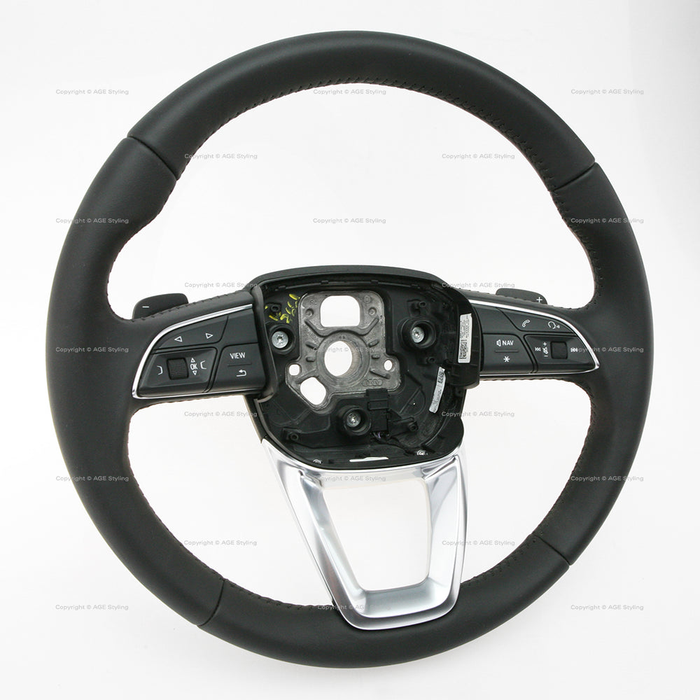 17-20 Audi Q7 A4 Allroad Schwarzes Lederlenkrad # 4M0-419-091-B-MJM