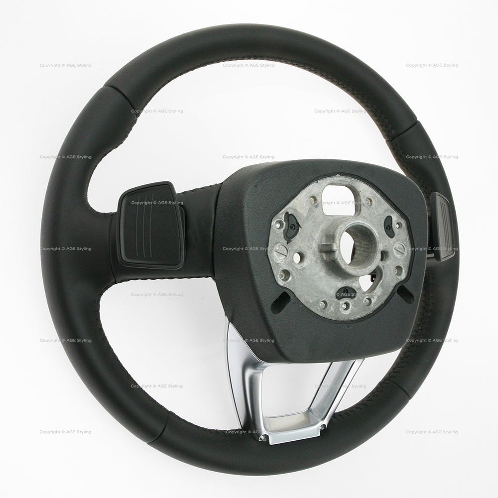 17-20 Audi Q7 A4 Allroad Schwarzes Lederlenkrad # 4M0-419-091-B-MJM