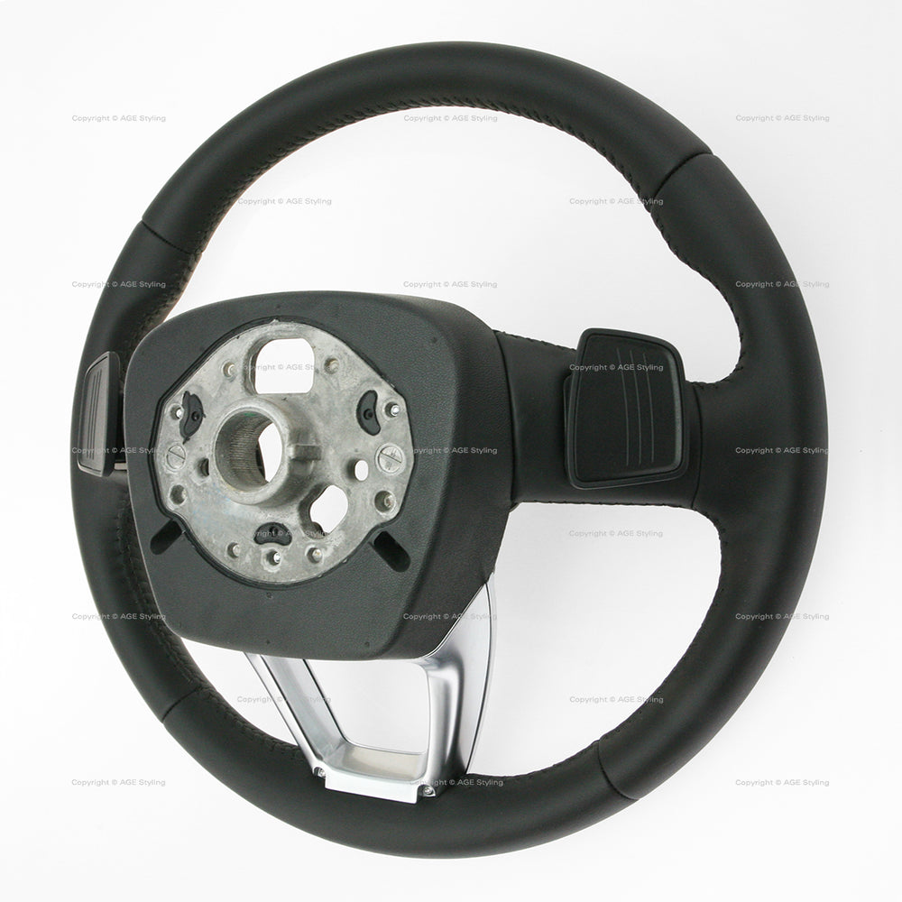 17-20 Audi Q7 A4 Allroad Schwarzes Lederlenkrad # 4M0-419-091-B-MJM