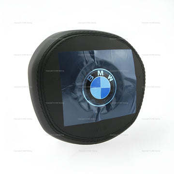 18-25 BMW 530i 540i 740i M5 760i M8 X3 X4 X5 Dual Stage Driver Airbag Black Leather # 32-30-8-097-022, 32 30 8 097 022, 32308097022, 32-30-8-096-383,&nbsp;32 30 8 096 383, 32308096383