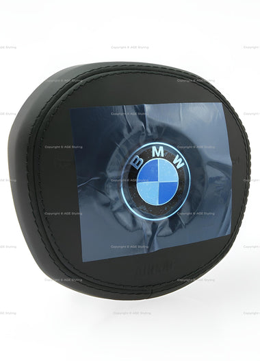 18-25 BMW 530i 540i 740i M5 760i M8 X3 X4 X5 Dual Stage Driver Airbag Black Leather # 32-30-8-097-022, 32 30 8 097 022, 32308097022, 32-30-8-096-383,&nbsp;32 30 8 096 383, 32308096383