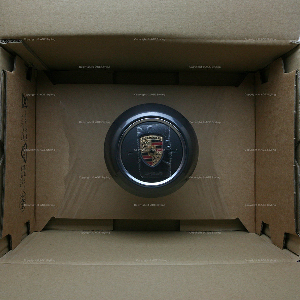 22-24 Porsche Panamera Driver Airbag Black Leather # 971-880-201-Q-IZ5