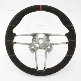 Porsche GT2 GT3 RS Suede Alcantara Steering Wheel # 9P1-419-091-GD-RBV, 9P1 419 091 GD RBV, 9P1419091GDRBV