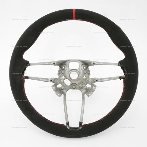 17-19 Porsche GT2 GT3 RS Suede Alcantara Steering Wheel # 9P1-419-091-GD-RBV