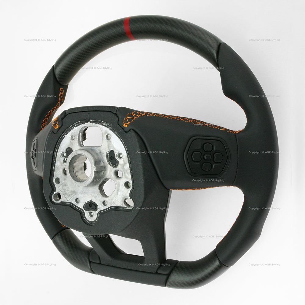 Lamborghini Revuelto Full Carbon Fiber Leather Steering Wheel # 47B‑419‑091‑K‑QG8