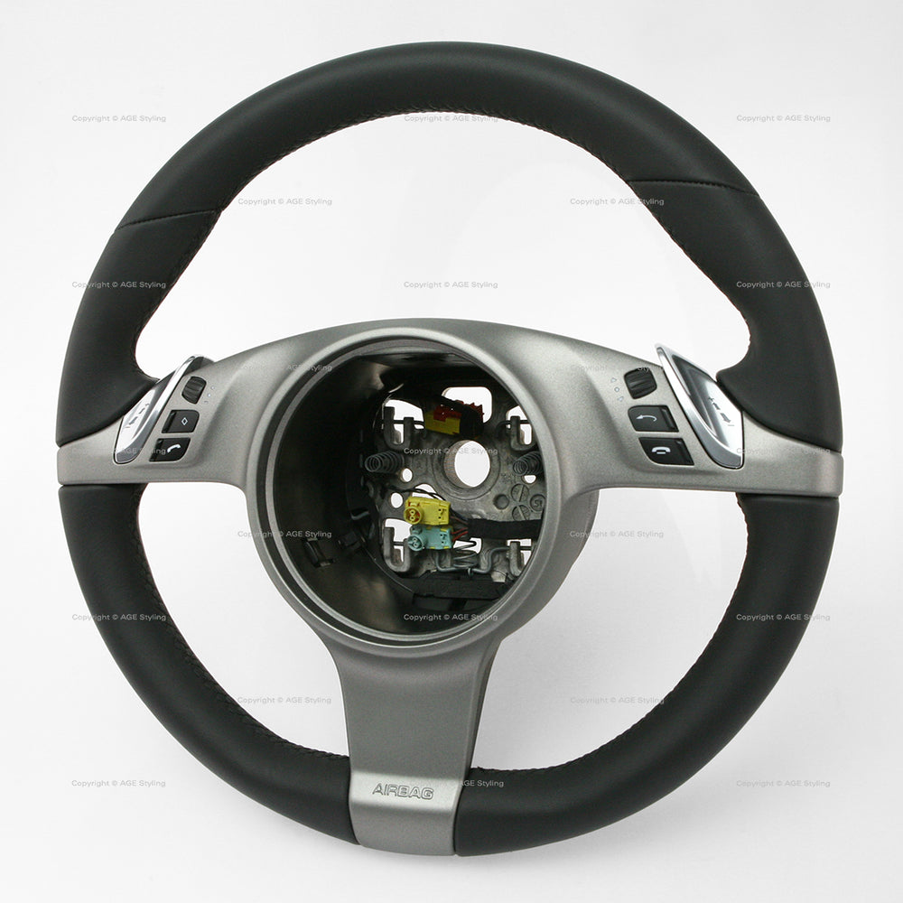 09-13 Porsche 911 997 Cayman Boxster Lenkrad Schwarzes Leder # 997-347-803-21-A34