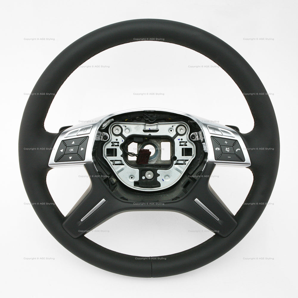 Mercedes-Benz G63 AMG Heated Steering Wheel featuring multi-function controls, gear shift paddles & heated rim # 166-460-02-03-9E38, 166 460 02 03 9E38, 16646002039E38, 166-460-90-03-28-9E38, 166 460 90 03 28 9E38, 1664609003289E38
