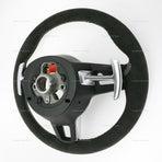 16-19 Porsche Macan Suede Alcantara PDK Steering Wheel # 95B-419-091-T-2W0