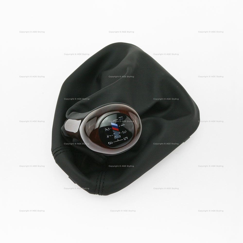 BMW M5 E39 Gear Shift Knob Wood & Leather 6-speed Manual Illuminated # 25-11-2-282-204