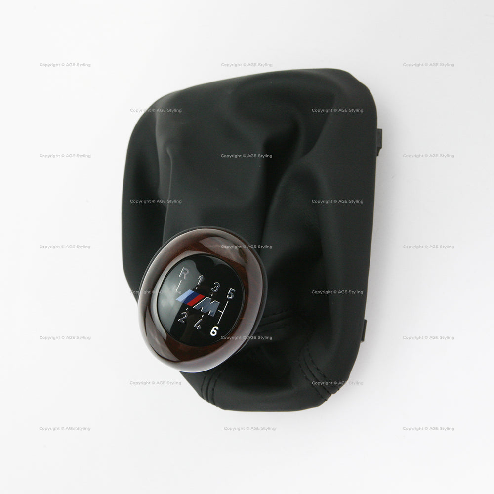 BMW M5 E39 Gear Shift Knob Wood & Leather 6-speed Manual Illuminated # 25-11-2-282-204