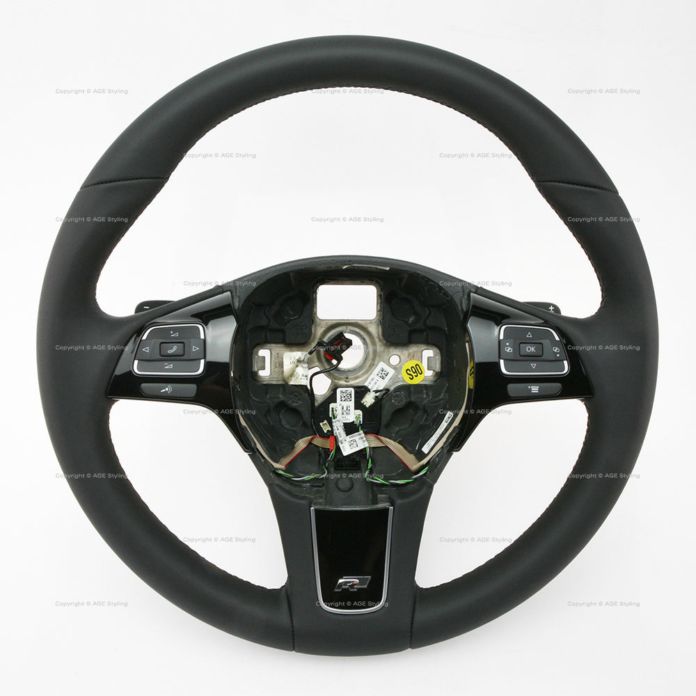 Volkswagen Touareg R-Line DSG Heated Steering Wheel with Gear Shift Paddles # 7P6-419-091-F-NGB, 7P6 419 091 F NGB, 7P6419091FNGB