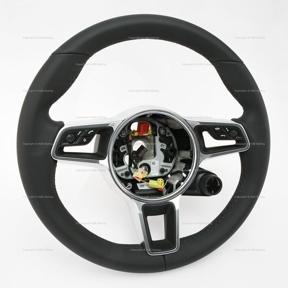 17-25 Porsche Cayman 718 Boxster 911 Steering Wheel w Chrono # 9P1-419-091-LN-A34