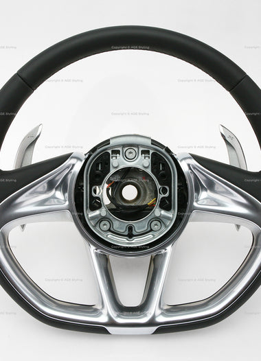 19-26 McLaren GT GTS Black Leather Steering Wheel # 22NA991GP