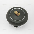 19-24 Porsche Macan Driver Airbag Agate Gray Leather # 95B-880-201-G-OE5