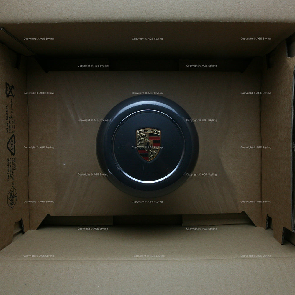 17-25 Porsche Boxster Cayman Spyder Fahrerairbag Schwarzes Leder # 982-880-201-K-A34