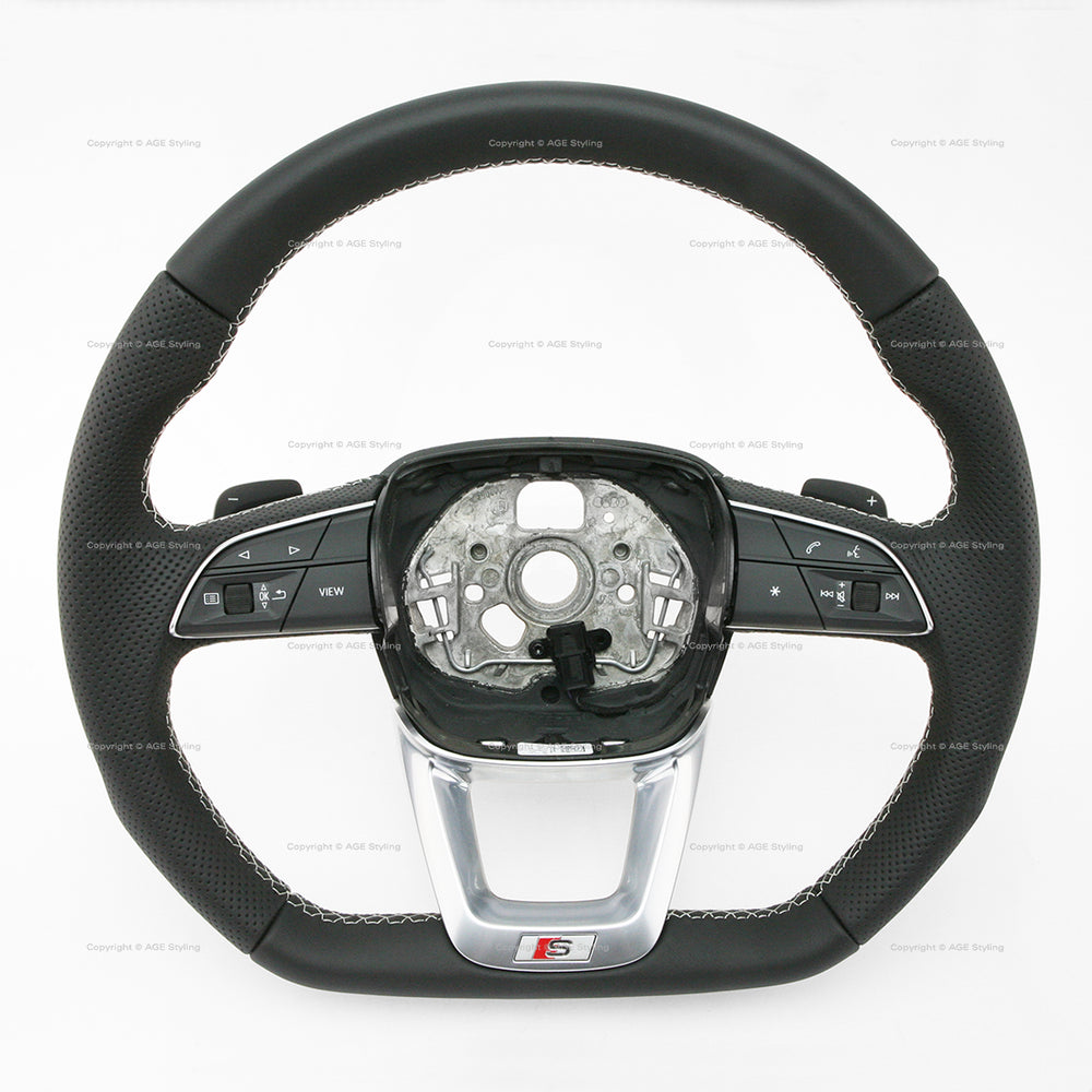 22-25 Audi Q5 SQ5 Flat Bottom S-Line Steering Wheel # 80A-419-091-CL-JAH, 80A 419 091 CL JAH, 80A419091CLJAH