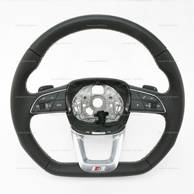 22-25 Audi Q5 SQ5 Flat Bottom S-Line Steering Wheel # 80A-419-091-CL-JAH, 80A 419 091 CL JAH, 80A419091CLJAH