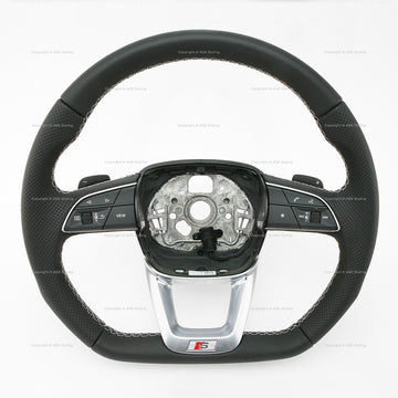 22-25 Audi Q5 SQ5 Flat Bottom S-Line Steering Wheel # 80A-419-091-CL-JAH, 80A 419 091 CL JAH, 80A419091CLJAH