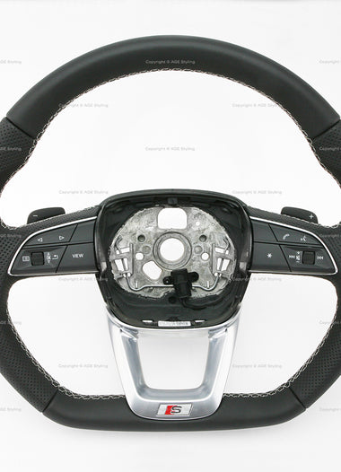 22-25 Audi Q5 SQ5 Flat Bottom S-Line Steering Wheel # 80A-419-091-CL-JAH, 80A 419 091 CL JAH, 80A419091CLJAH