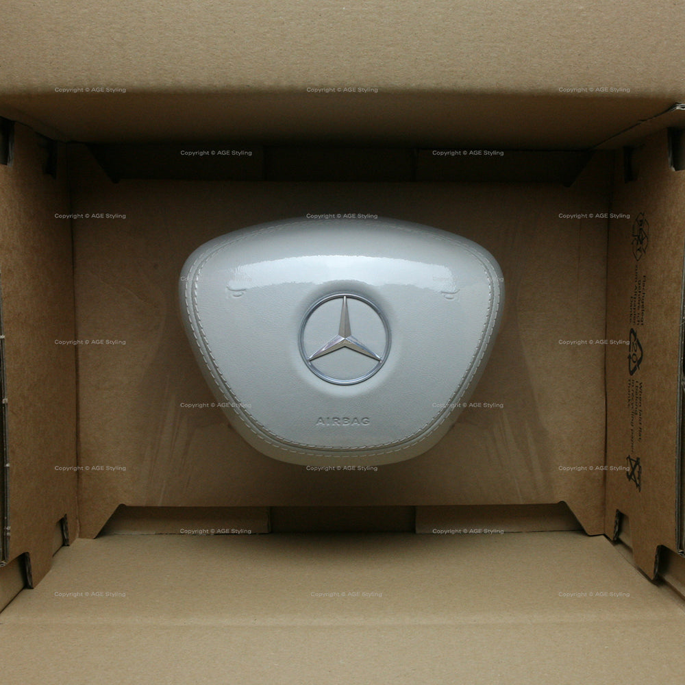 14-17 Mercedes-Benz S550 S600 S63 S65 Fahrerairbag Designo Weiß # 222-860-00-02-1B82
