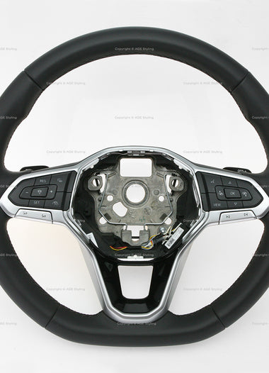 20-23 Volkswagen Golf Passat Arteon Flat bottom style steering wheel with multimedia controls & DSG gear shift paddles # 5H0-419-089-AK-VDS
