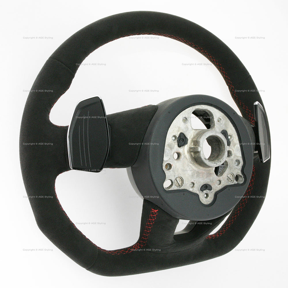 19-21 Audi RS5 Flat Bottom Suede Steering Wheel # 8W0-419-091-EF-NTW