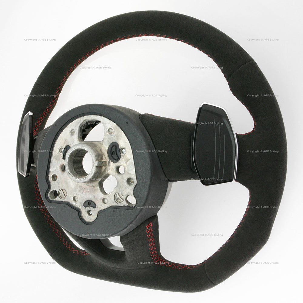 19-21 Audi RS5 Flat Bottom Suede Steering Wheel # 8W0-419-091-EF-NTW