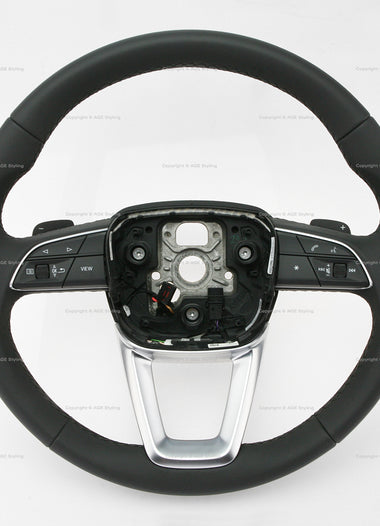 22-24 Audi Q7 Q8 SQ7 SQ8 Heated DSG Multimedia Steering Wheel # 4M8-419-091-P-MJM, 4M8 419 091 P MJM, 4M8419091PMJM, 4M8-419-091-AK-MJM, 4M8 419 091 AK MJM, 4M8419091AKMJM