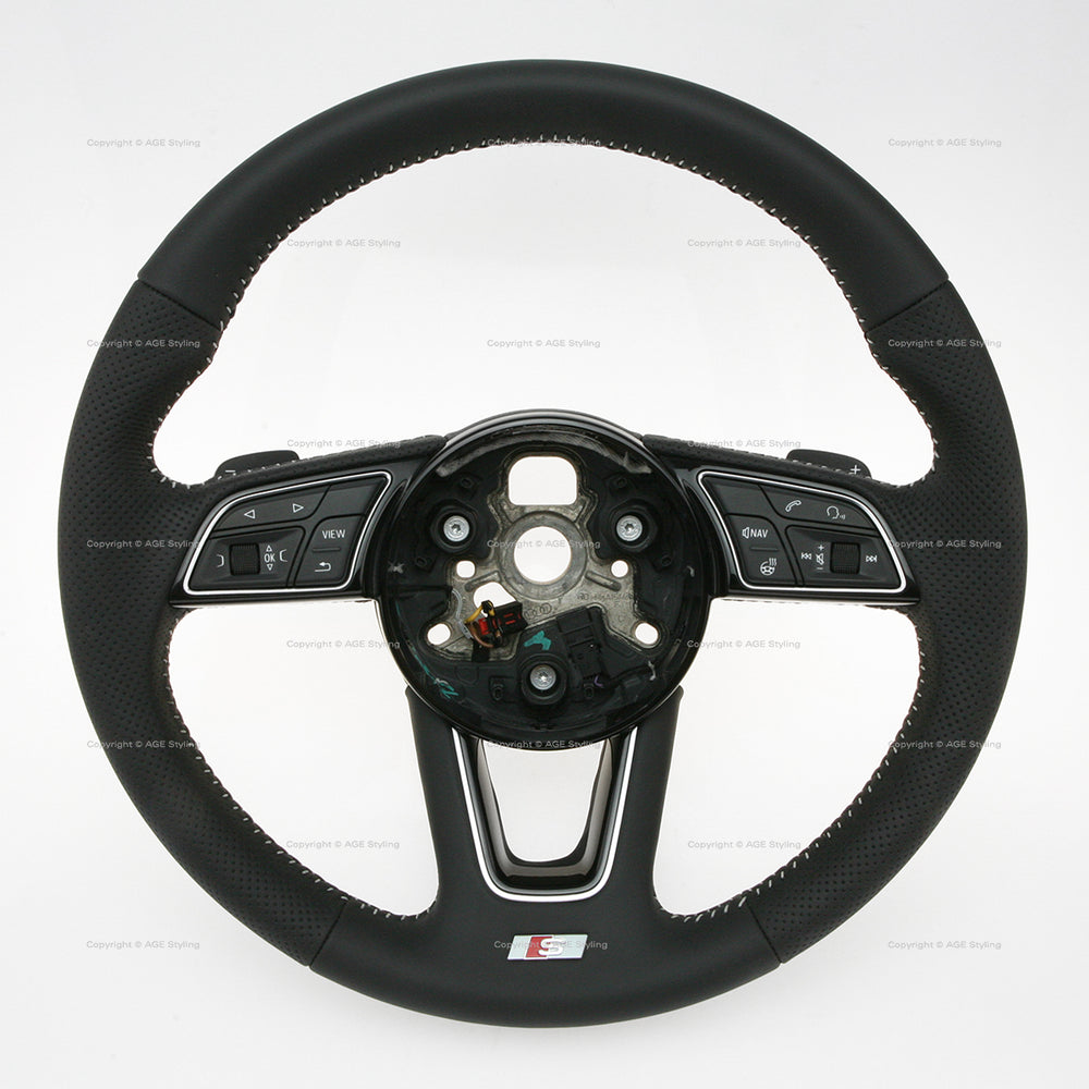 17-20 Audi A4 S4 S-Line Heated DSG Multimedia Steering Wheel # 8W0-419-091-DA-JAH