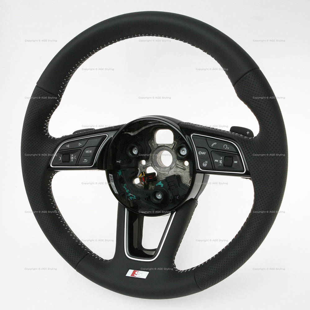 17-20 Audi A4 S4 S-Line beheiztes DSG Multimedia-Lenkrad # 8W0-419-091-DA-JAH
