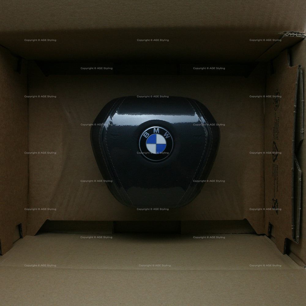 14-19 BMW 740i 750i 760i Fahrerairbag Schwarzes Leder # 32-30-6-876-405