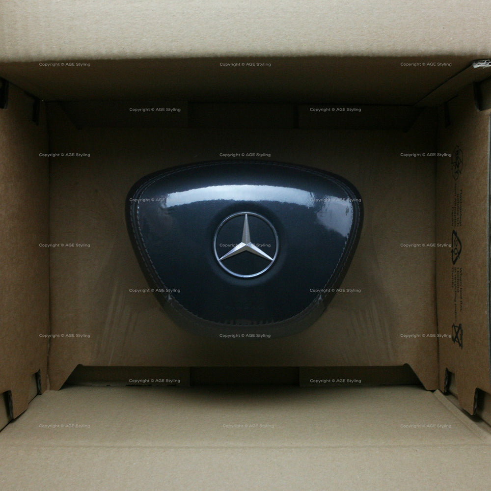 14-17 Mercedes-Benz S550 S600 S63 S65 AMG Fahrerairbag Schwarzes Leder # 222-860-00-02-7J20