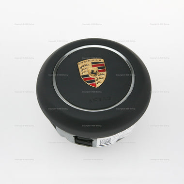 Porsche Macan S GTS Turbo Driver Airbag Black Leather # 95B-880-201-G-A34, 95B 880 201 G A34, 95B880201GA34