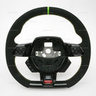 15-24 Lamborghini Huracan STO Black Suede Green Top Steering Wheel # 4T3‑419‑091‑B‑XZ0