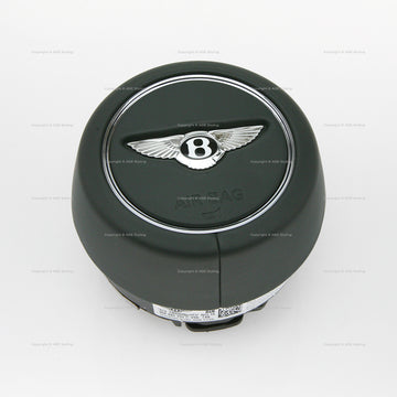 Bentley Bentayga Continental Flying Spur Driver Airbag Cumbrian Green Leather # 36A-880-201-H-V50, 36A 880 201 H V50, 36A880201HV50