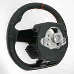 15-24 Lamborghini Huracan Black Leather Red Top Steering Wheel # 4T0-419-091-S