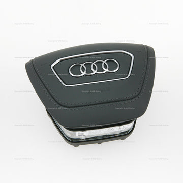19-25 Audi A6 A7 A8 Driver Airbag Turmalin Blue Leather # 4N0-880-201-Q-CJ6, 4N0 880 201 Q CJ6, 4N0880201QCJ6