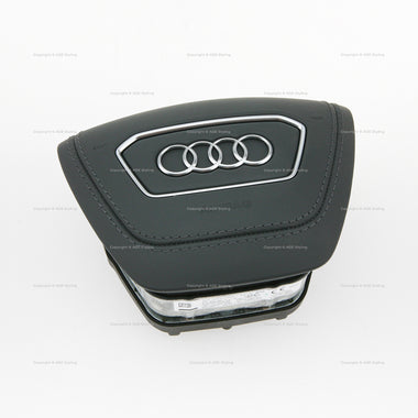 19-25 Audi A6 A7 A8 Driver Airbag Turmalin Blue Leather # 4N0-880-201-Q-CJ6, 4N0 880 201 Q CJ6, 4N0880201QCJ6