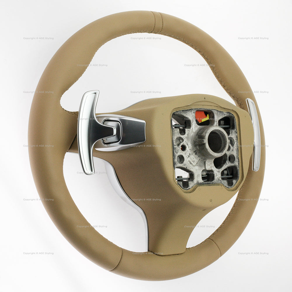 10-16 Porsche Panamera PDK Chrono Steering Wheel Luxor Leather # 970-347-803-33-9J9