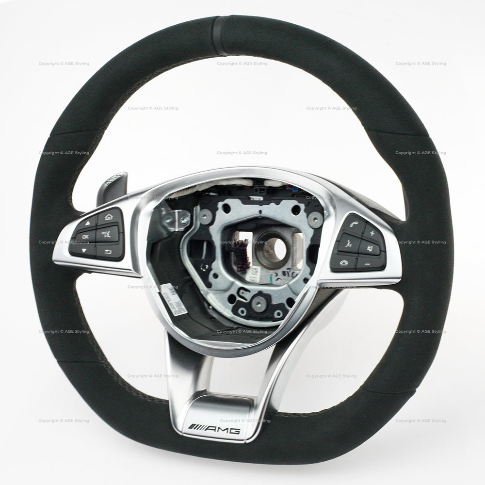 16-20 Mercedes-Benz AMG GT GTC GTR GTS Suede Steering Wheel # 190-460-07-03-9A84