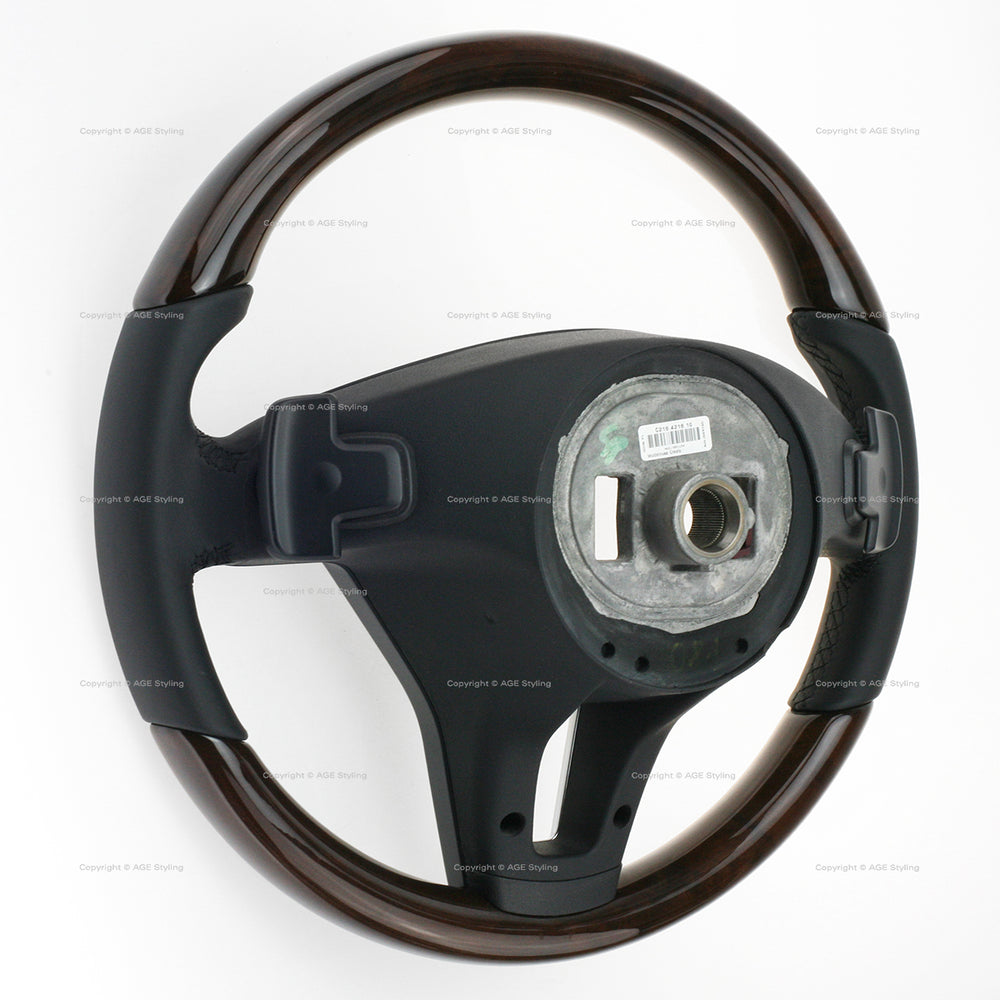 14-15 Mercedes-Benz E250 E350 E400 E550 Walnut Wood Steering Wheel # 218-460-39-03-9E38