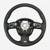 10-12 Audi S5 DSG Multimedia Steering Wheel with Gray Stitching # 8F0-419-091-A-XXJ, 8F0 419 091 A XXJ, 8F0419091AXXJ