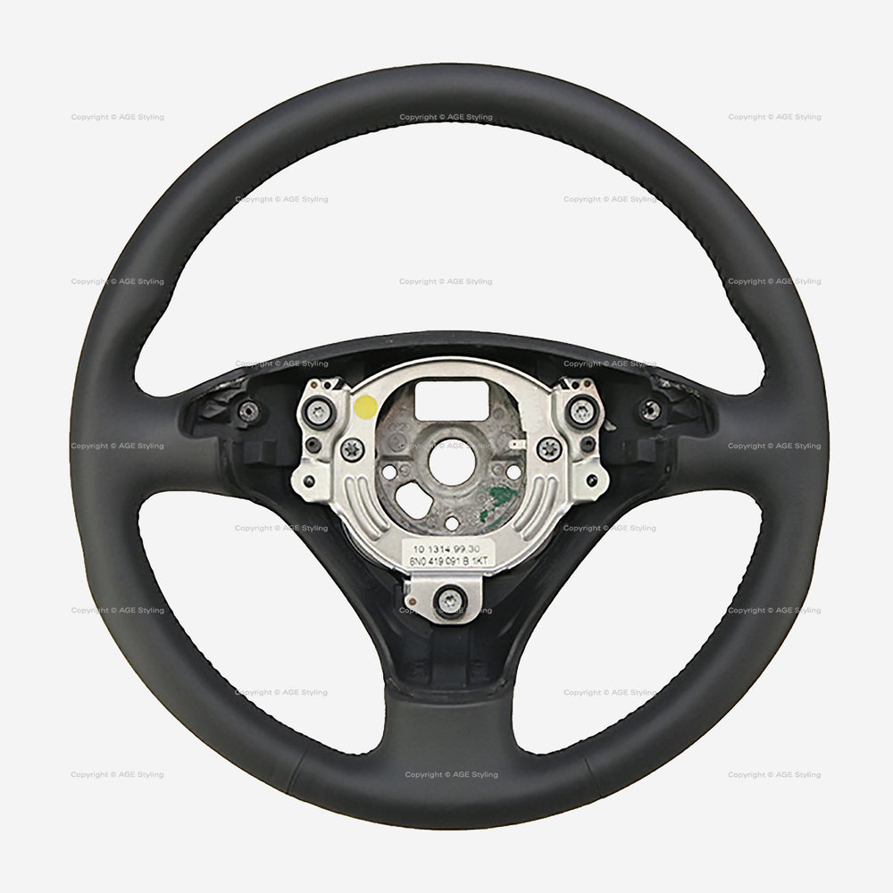 Genuine OEM Audi leather steering wheel, with tiptronic provisions. MSRP: $967.24