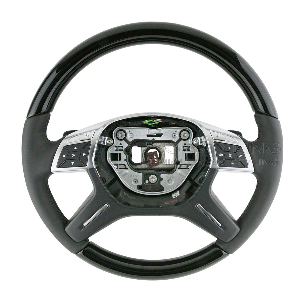 Mercedes-Benz G550 G63 Wood Steering Wheel # 166-460-51-03-9E38