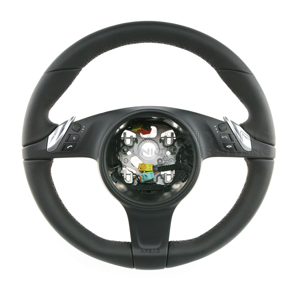 10-16 Porsche Cayenne Panamera Steering Wheel Black Leather # 7PP-419-091-CJ-A34