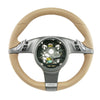10-16 Porsche Cayenne Panamera Steering Wheel Luxor Beige # 970-347-803-82-9J9