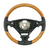 06-10 Porsche Cayenne I Olive Wood Black Leather Steering Wheel # 955-347-804-51-PBE