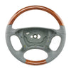03-09 Mercedes-Benz SL500 SL600 SL63 SL65 CLK350 CLK550 CLK63 Chestnut Wood & Leather Steering Wheel # 230-460-07-03-7F07